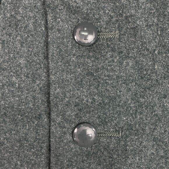 Vintage 50's Genuine Swiss Army Jacket Wool Size 56N /46 US  Field Uniform Grey - Picture 11 of 16